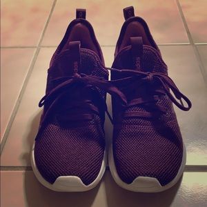 Maroon Adidas Questar Cloudform sneakers